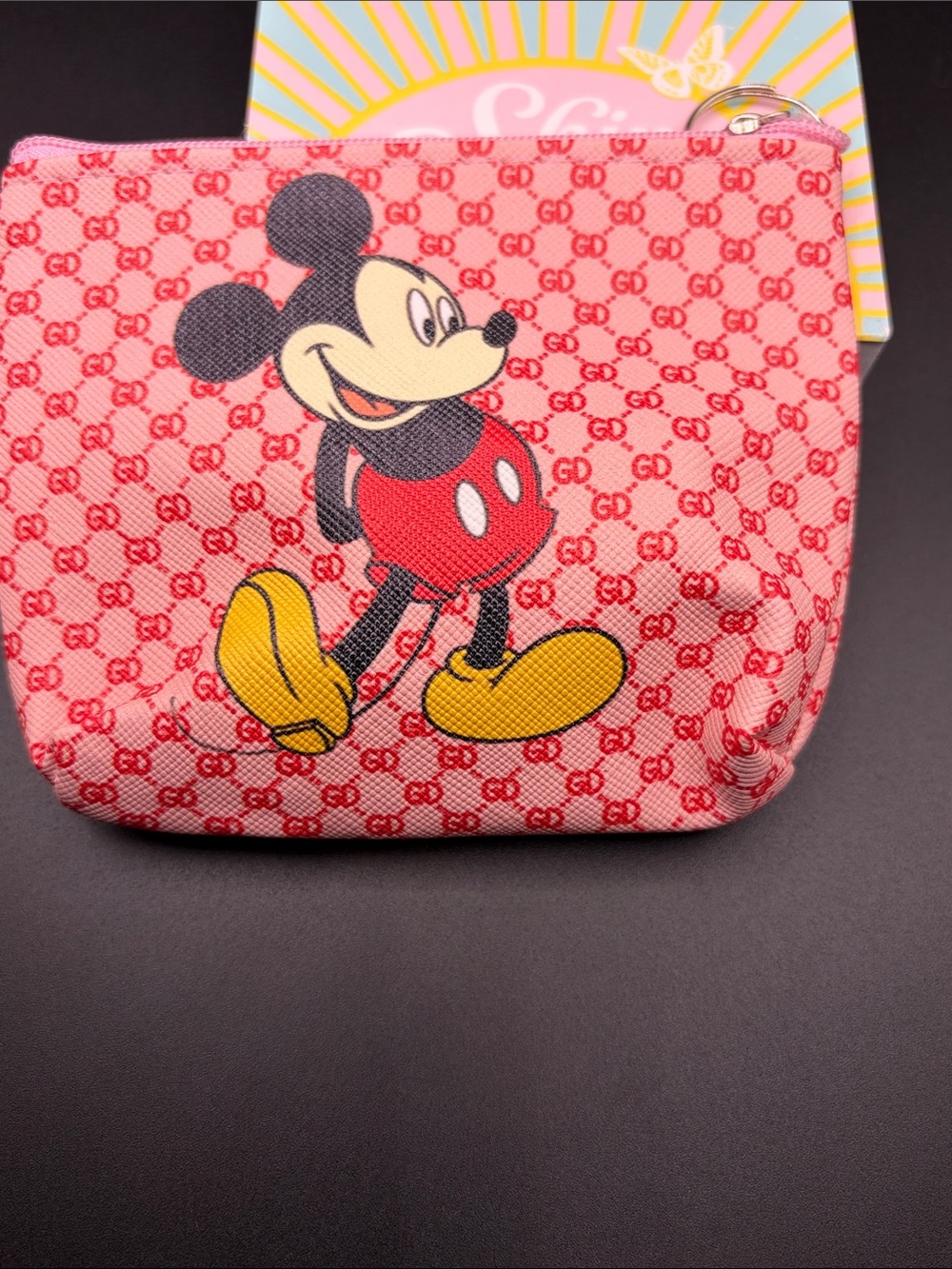 Mickey Mouse Pink Coin Pouch